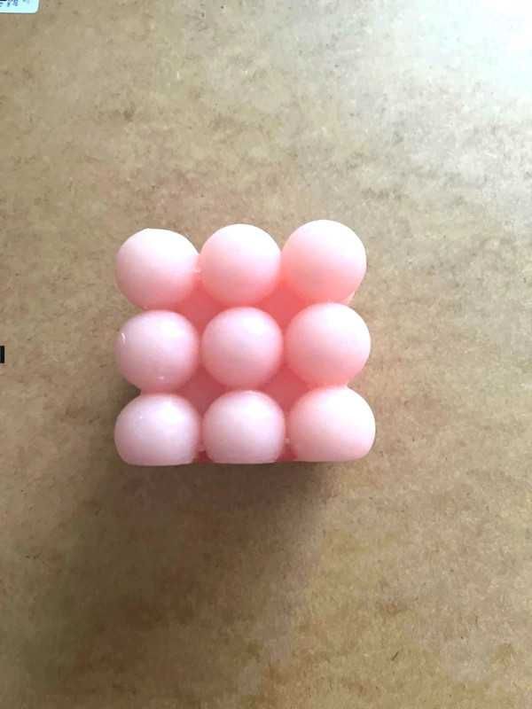 Świeczka bubble różowa duża