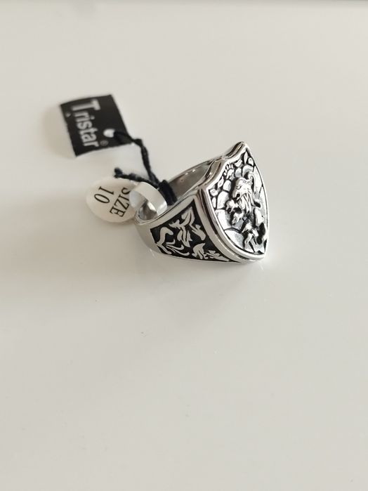 Anel em aço inoxidável