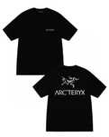 Мужские футболки Arcteryx Logo унисекс белая черная Arc'teryx артерикс