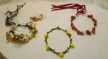 Coroas de flores para cabelo
