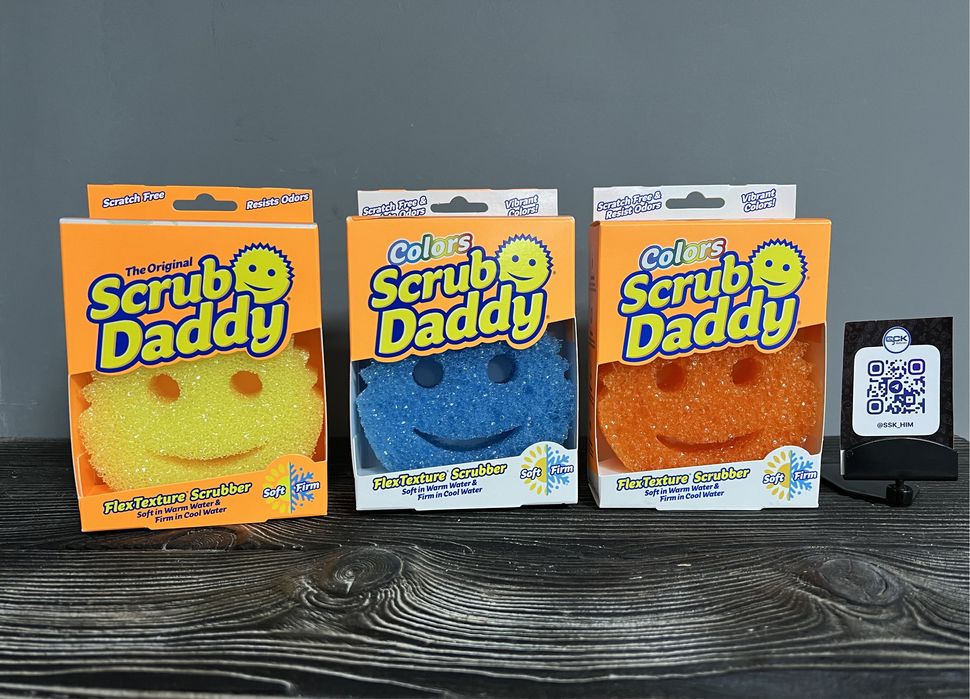 Губка для чищення Scrub Daddy та Scrub Mommy mini