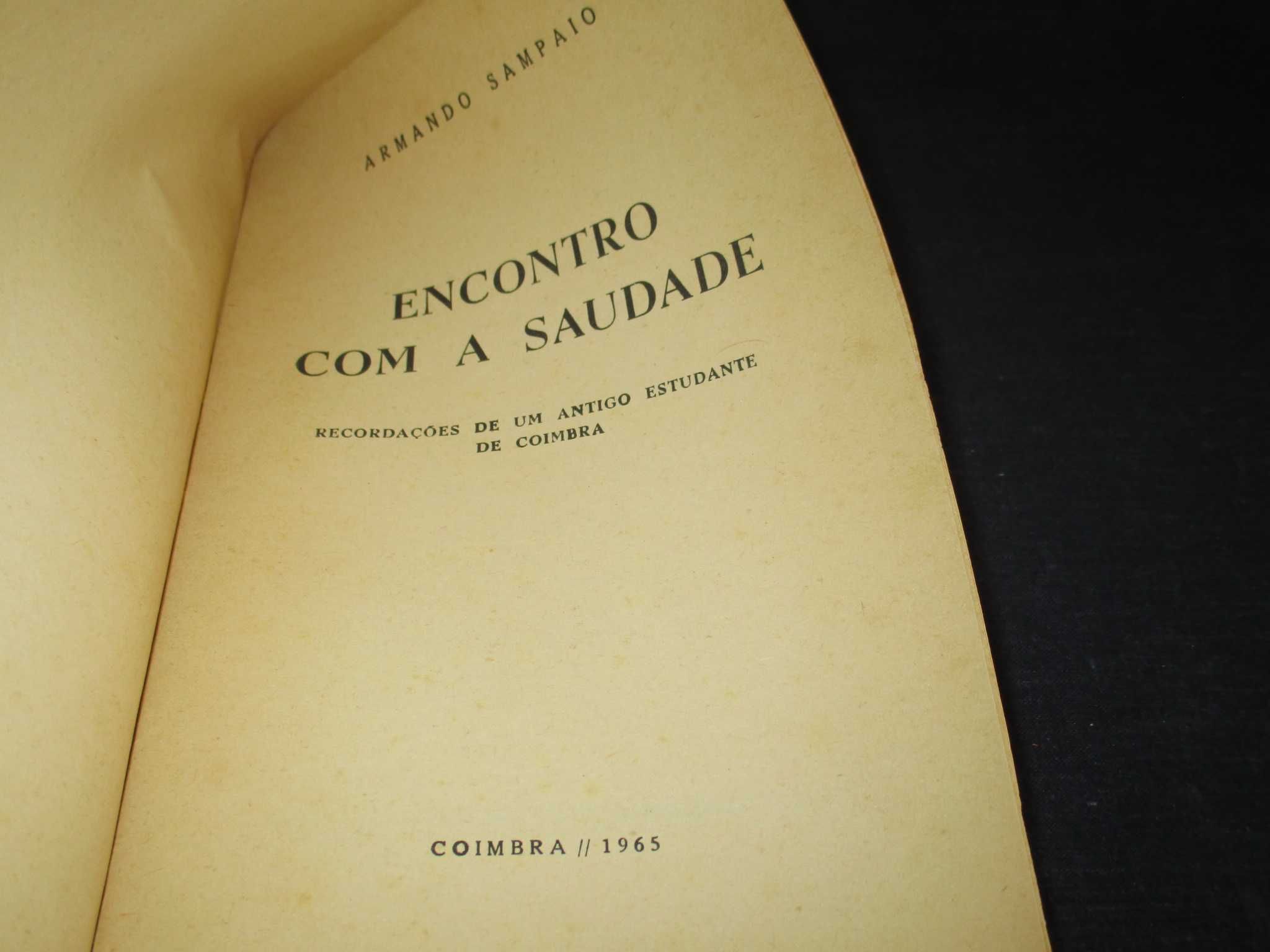 Livro Encontro com a Saudade Armando Sampaio 1965