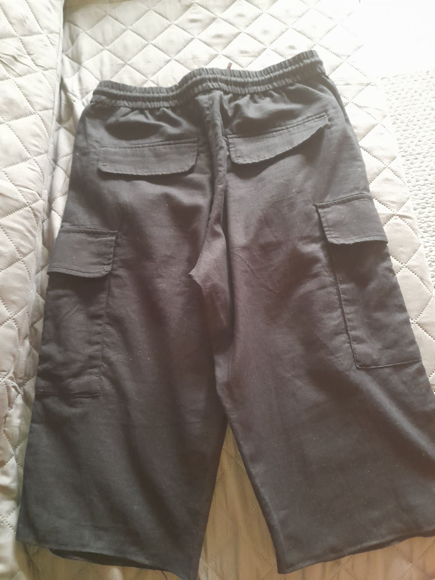 Krótkie spodenki z lnem H&M rozm. XS