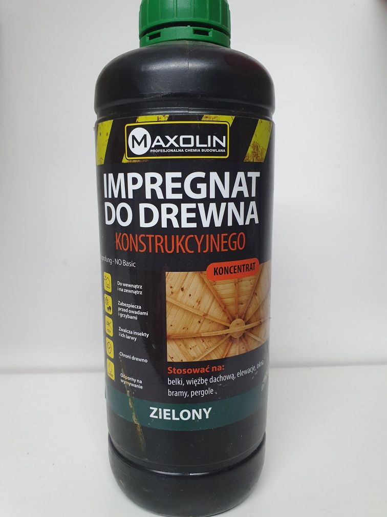 Impregnat do drewna konstrukcyjnego Maxolin 0.5L zielony