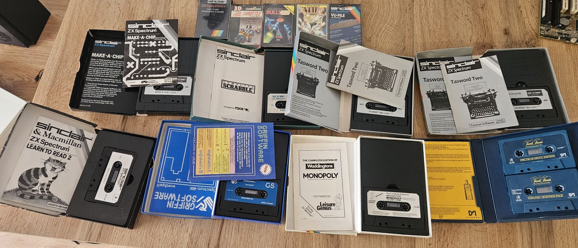 Zestaw gier na kasetach do zx spectrum sinclair stary komputer