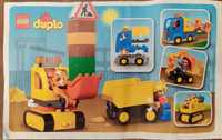 LEGO Duplo zestaw Ciężarówka i koparka gąsienicowa 10812