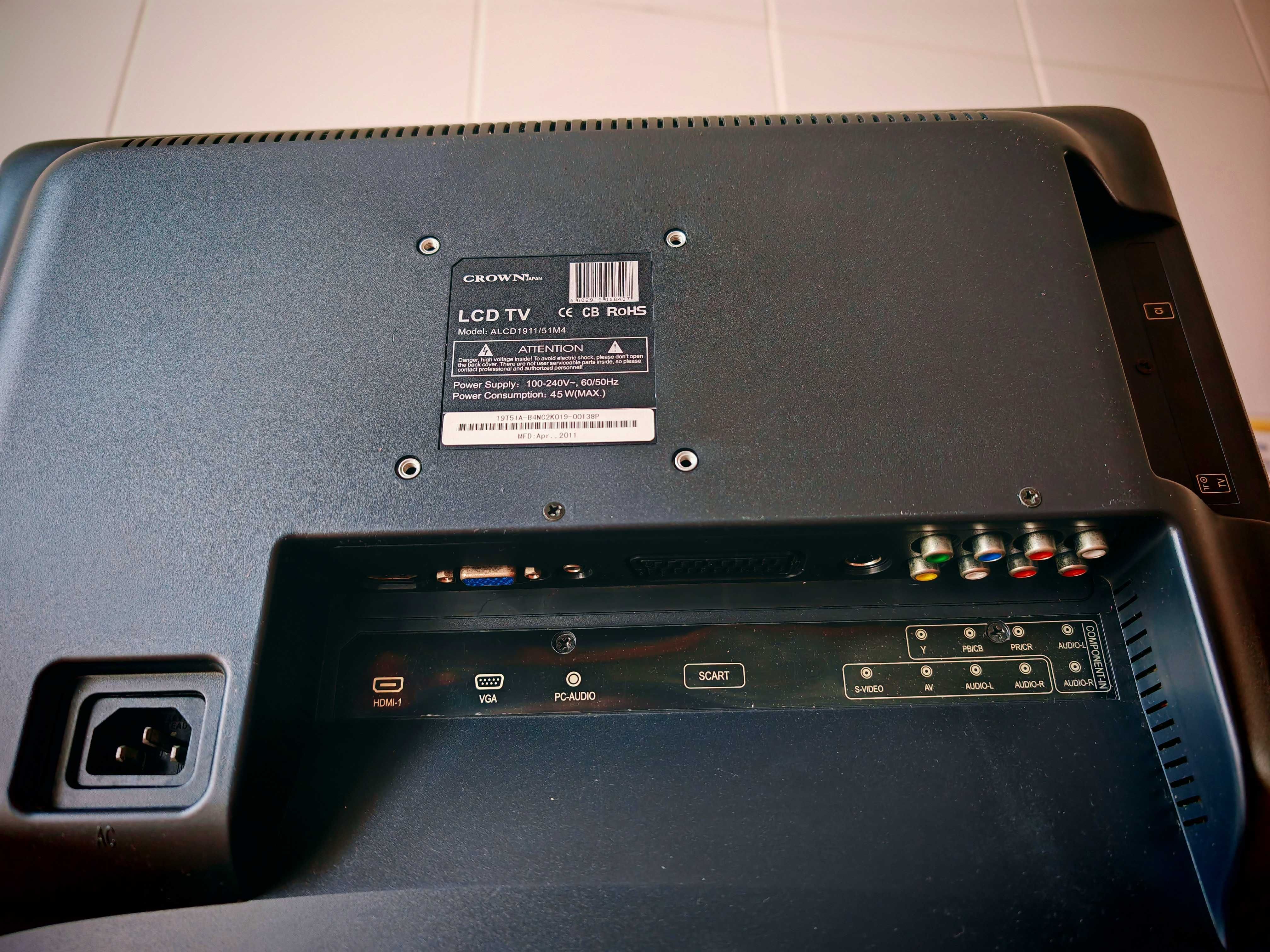 TV LCD/monitor/19" HD TDT integrado
