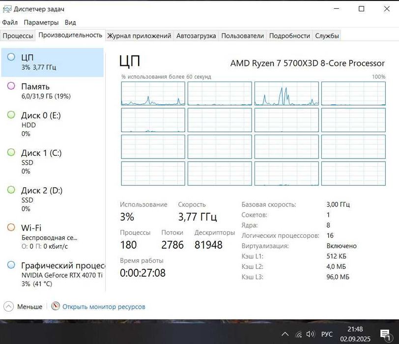 5700x3d MSI B450 gaming plus RAM 32gb 3600 cl16 SSD 1TB Deepcool ag400