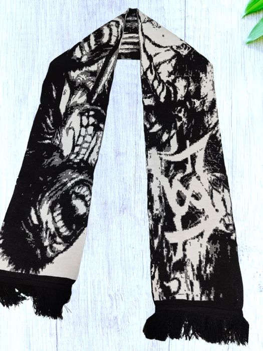 В'язаний акриловий Шарф з головним героєм аніме Берсерком