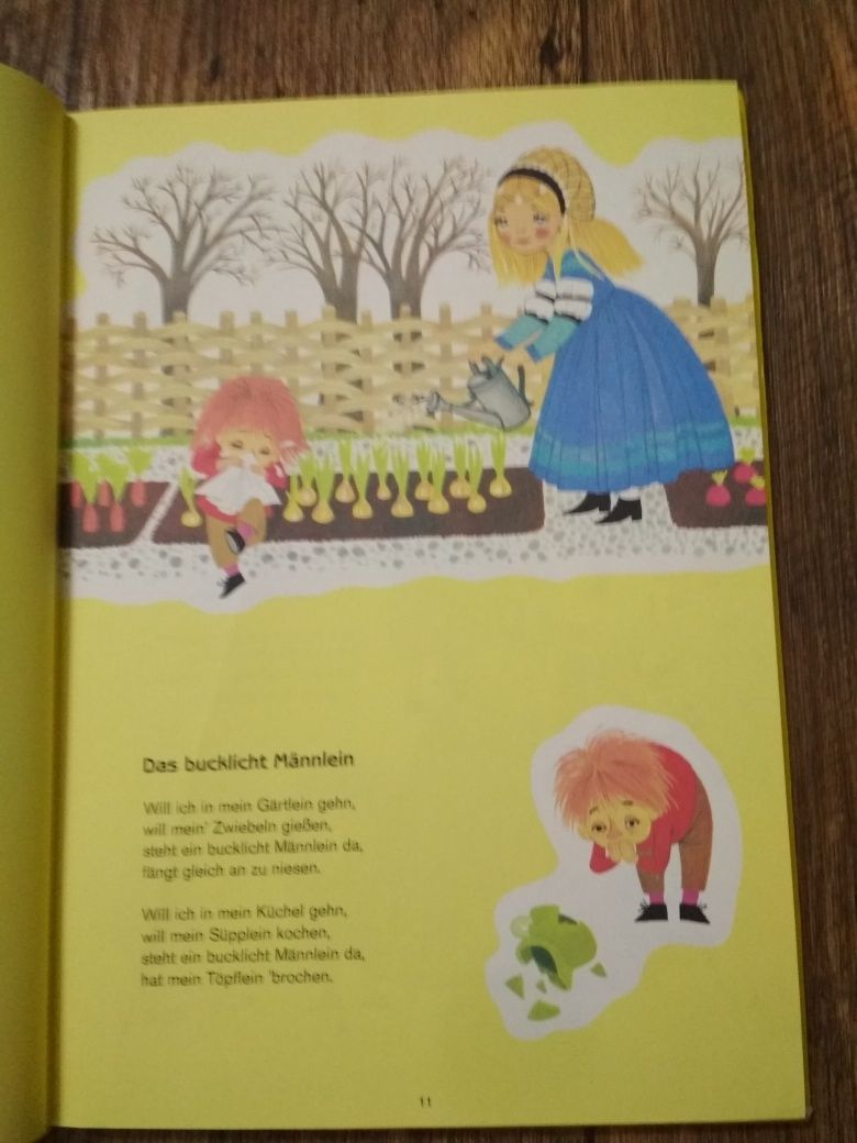 Книга дитячих віршів і пісень німецькою мовою, з нотами