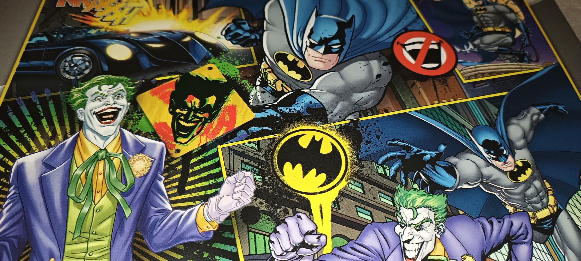 Antigo puzzle Batman and joker pra crianças maiores de 6 anos