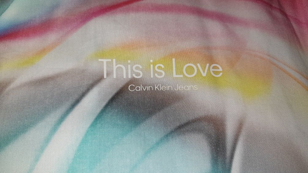 Calvin Klein Jeans This is love, kolorowa koszula, r.M, nowa z metką