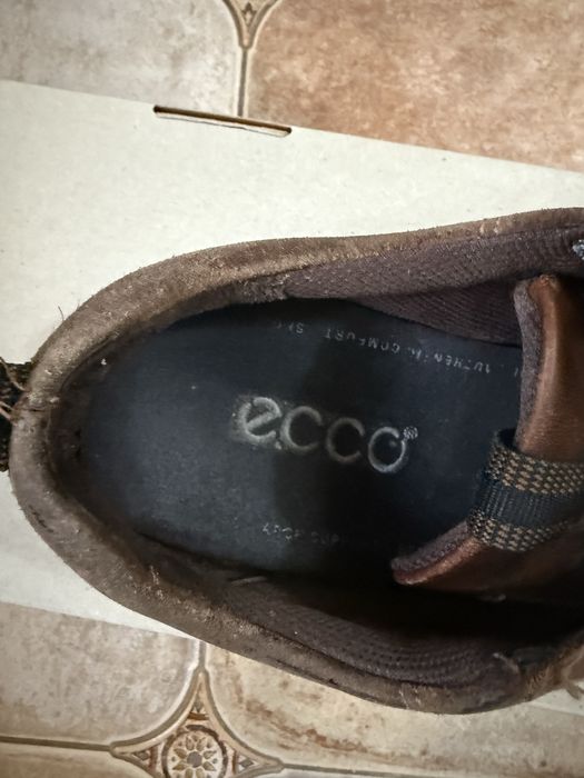 Чоловічі ботінки Ecco з натурального замшу і шкіри