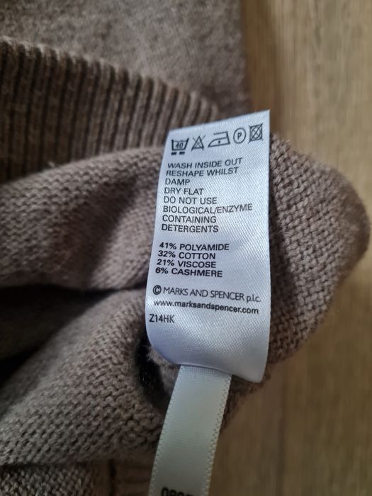 Sweter męski z domieszką kaszmiru