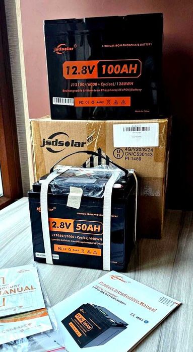 Новые аккумуляторы jsdsolar LiFePO4, класс A 100ah