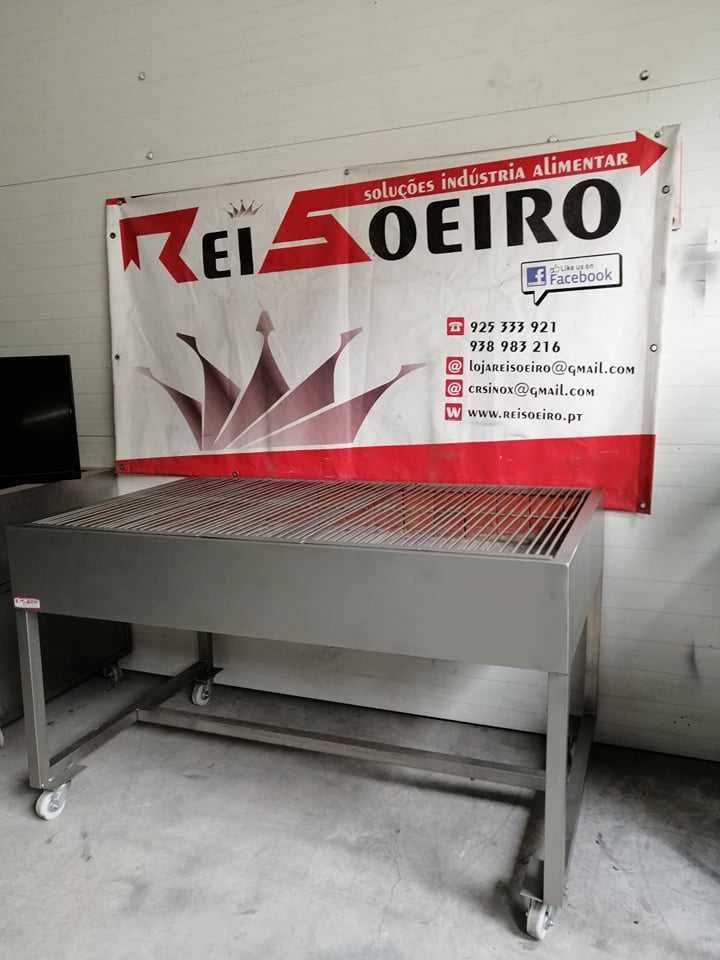 GRELHADOR INOX A CARVÃO (1500x900x950MM) - Valor c/ IVA