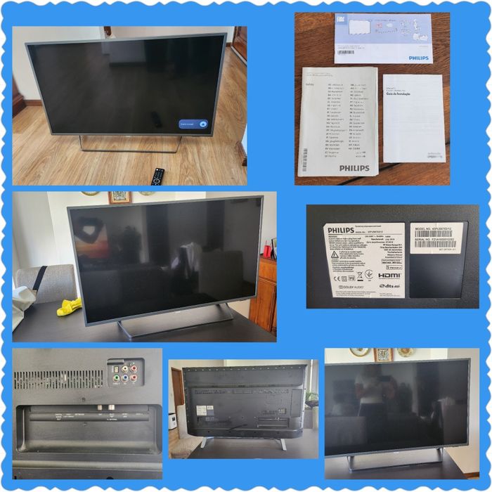 TV Philips - Smart TV Led 4k UHD Ultra fina
43 polegadas - 108 cm
Índi