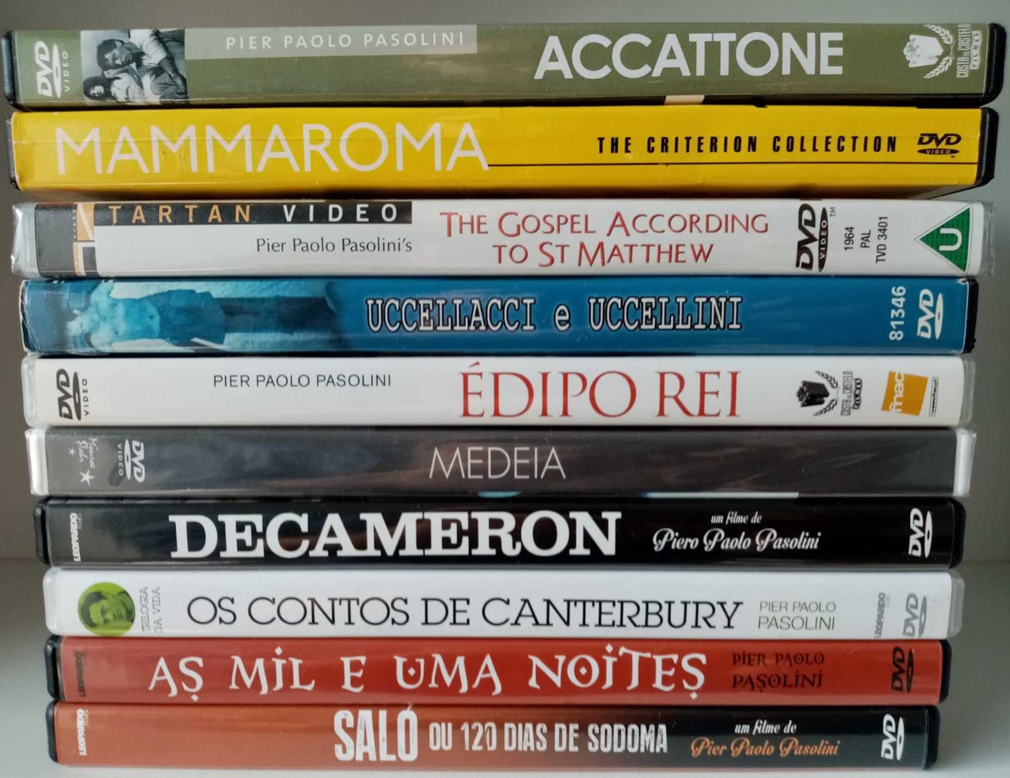 DVDs de filmes de Pier Paolo Pasolini