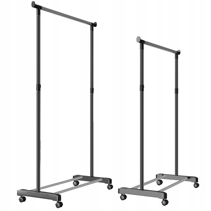 Wieszak Na Ubrania Regulowany Rozsuwany Wysuwany Stojak Na Kółkach