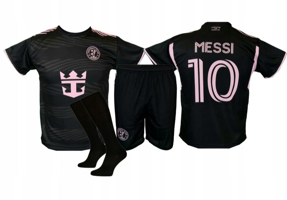 Strój piłkarski dziecięcy z getrami i worek Minecraft