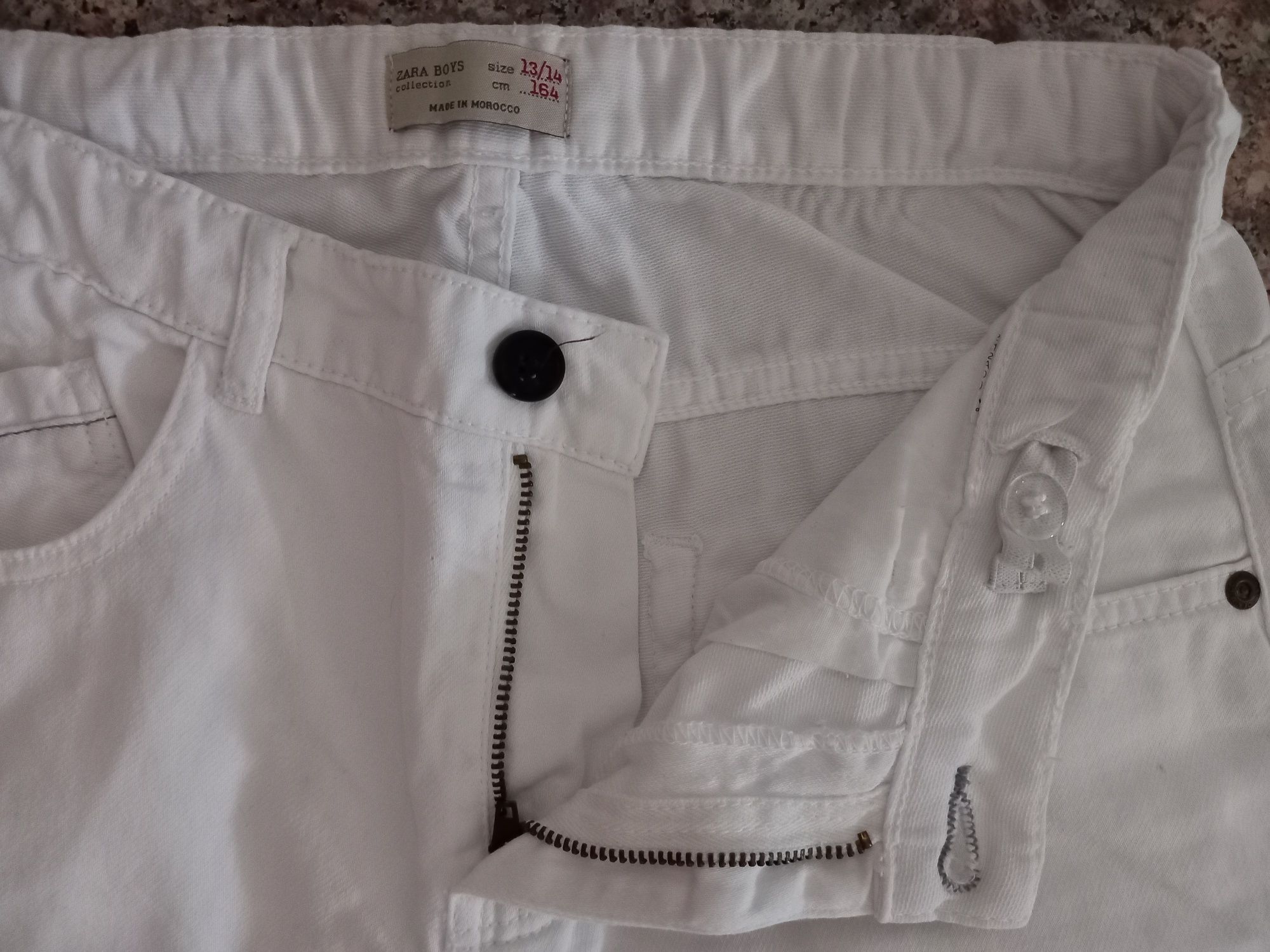 Calções Zara Boys branco Tamanho: 13-14 anos