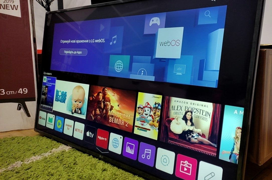 Стан нового 49" LG 4K, Smart TV, YouTube, Bluetooth, WiFi
