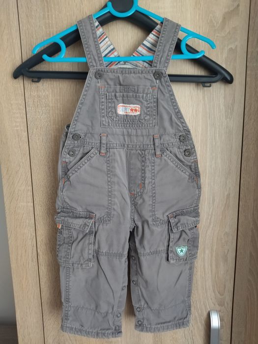 Spodnie ogrodniczki 9/12 mc