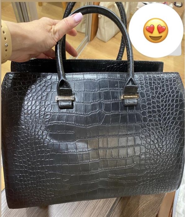 Сумка Тоут Шкіра Лакова Рептілія