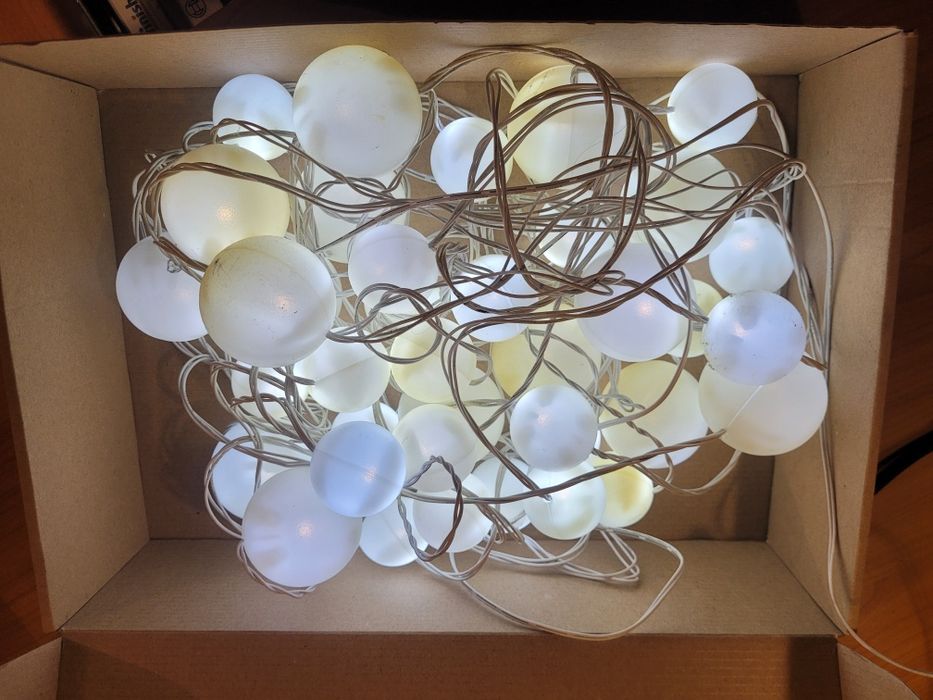 Lampki choinkowe ikea zewnętrzne kule