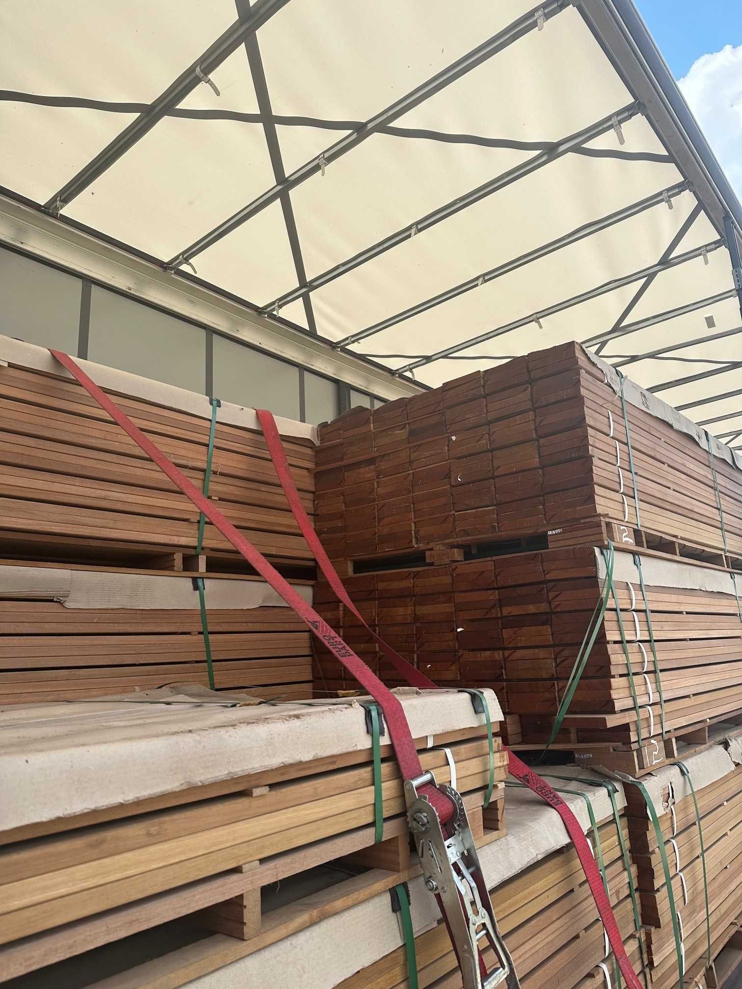 Deska tarasowa bangkirai 25x145 profil drobny-gładki dł. 398 cm