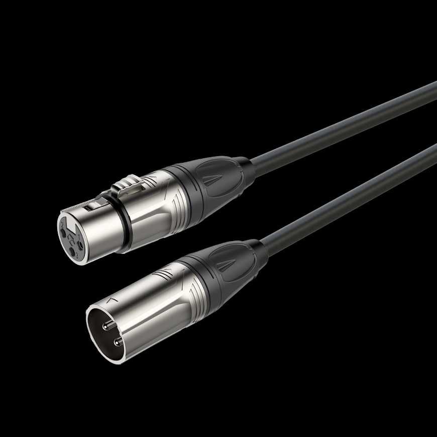 Kabel audio XLR męski - XLR damski 1m