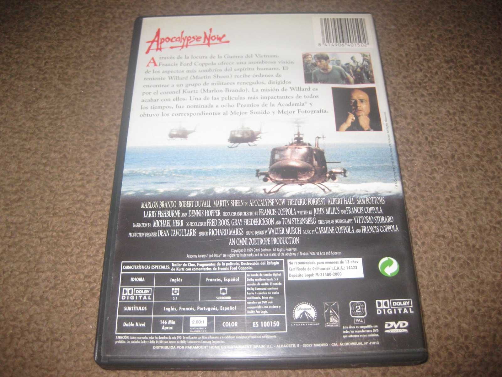 DVD "Apocalypse Now" de Francis Ford Coppola