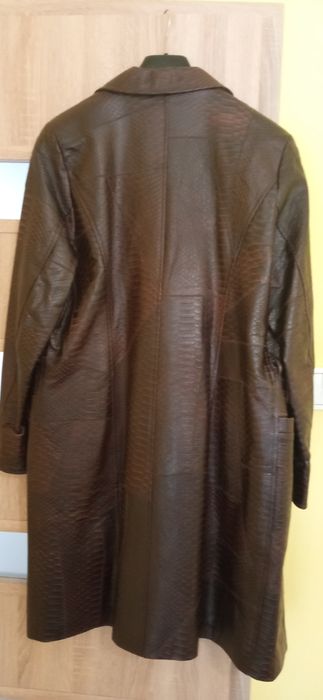 Płaszcz skórzany damski
