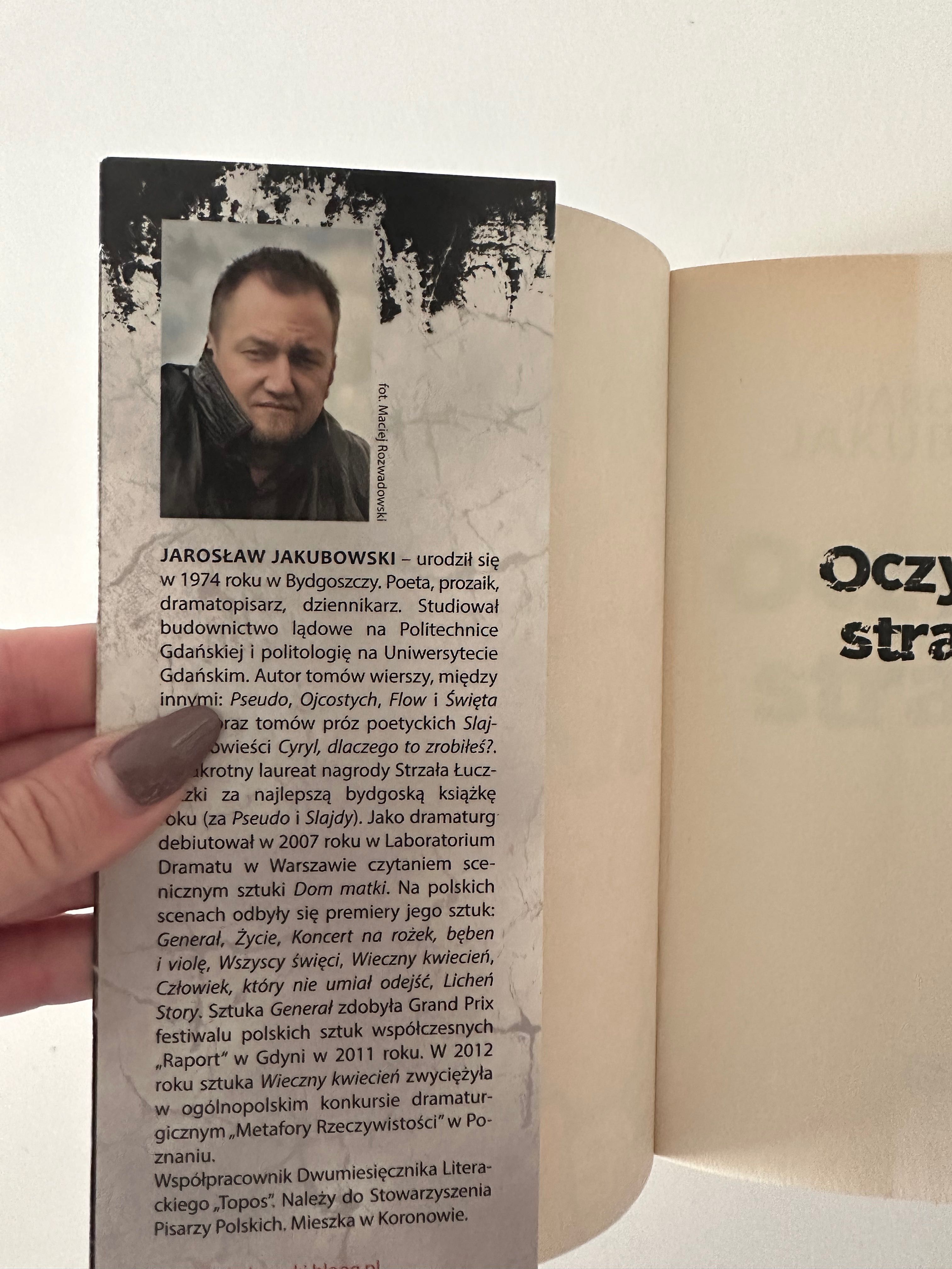 Książka ,,Oczy pełne strachu'' Jarosław Jakubowski