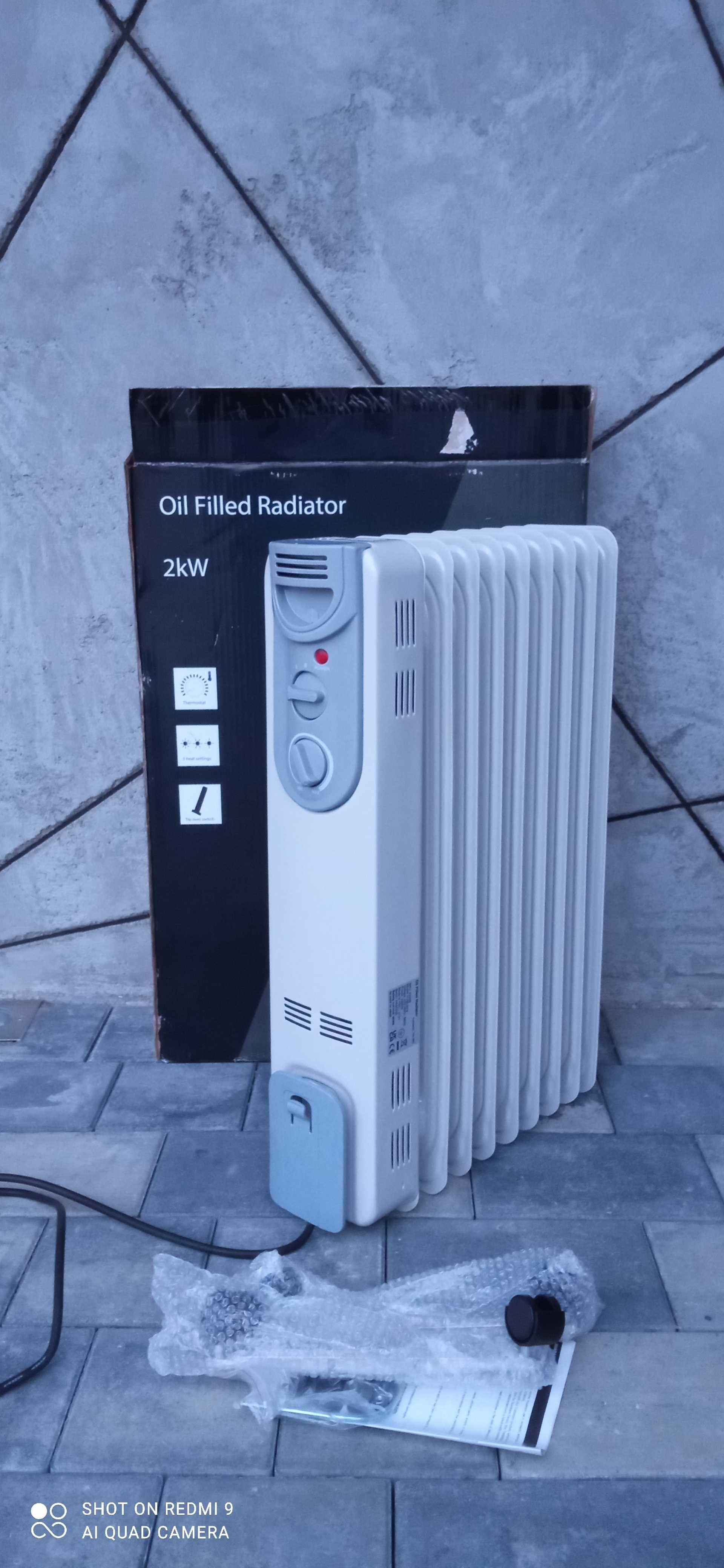 Grzejnik elektryczny olejowy 2000W NOWY