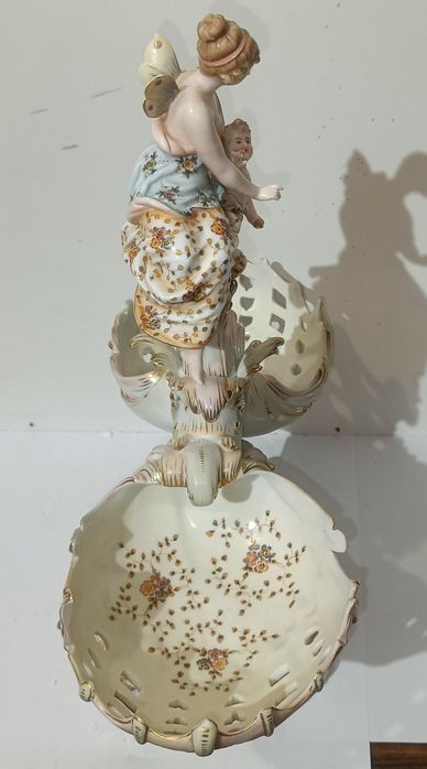Antyczna Patera Figuralna Pot-Pourri, Francja, ok. 1800 r., Porcelana