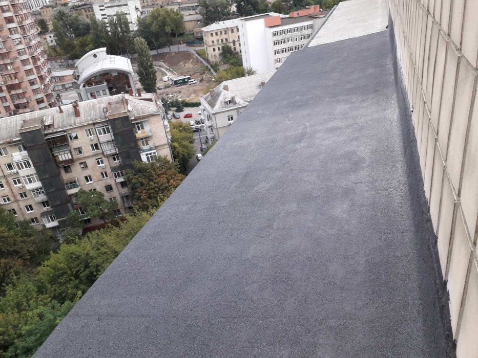 Ремонт крыши балкона (мягкая кровля_еврорубероид).