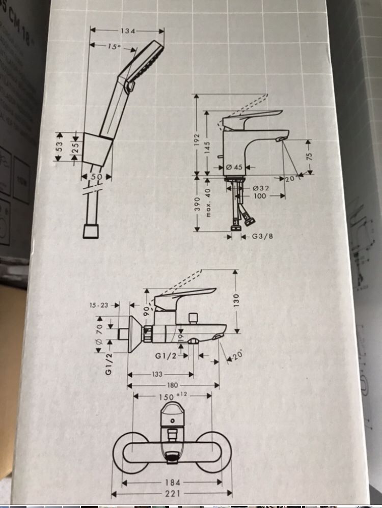 Душова система Hansgrohe 3в1