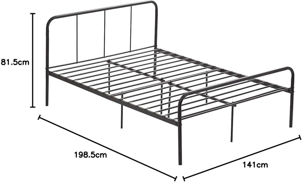 JAK NOWE łóżko metalowe solidne 140x190 loft infustrial + materac h5