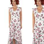 n2 Shein koktajlowa maxi sukienka kwiatowy wzór 38/40 M/L