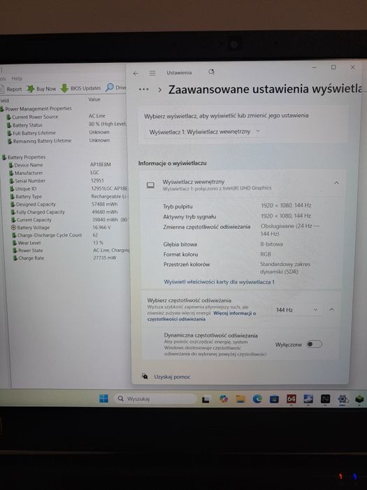 RTX 3050ti 4gb + i5-11400H • Acer 15,6" 144hz • 16gb/512+1tb ssd