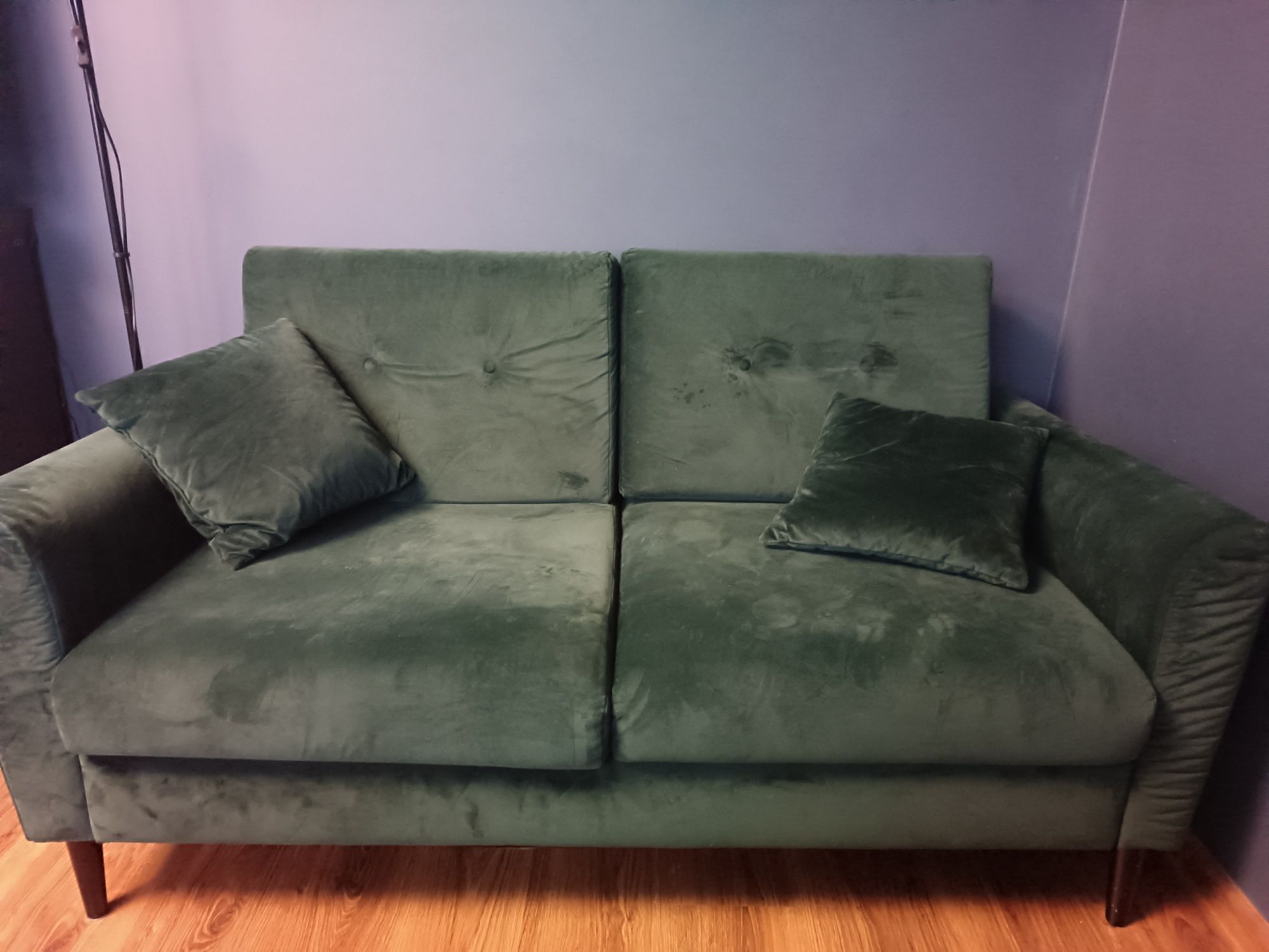 Sofa 2 osobowa butelkowa zieleń