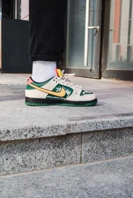 Мужские кроссовки Nike SB Dunk Low x Stussy 41-45 найк сб данк Скидка!