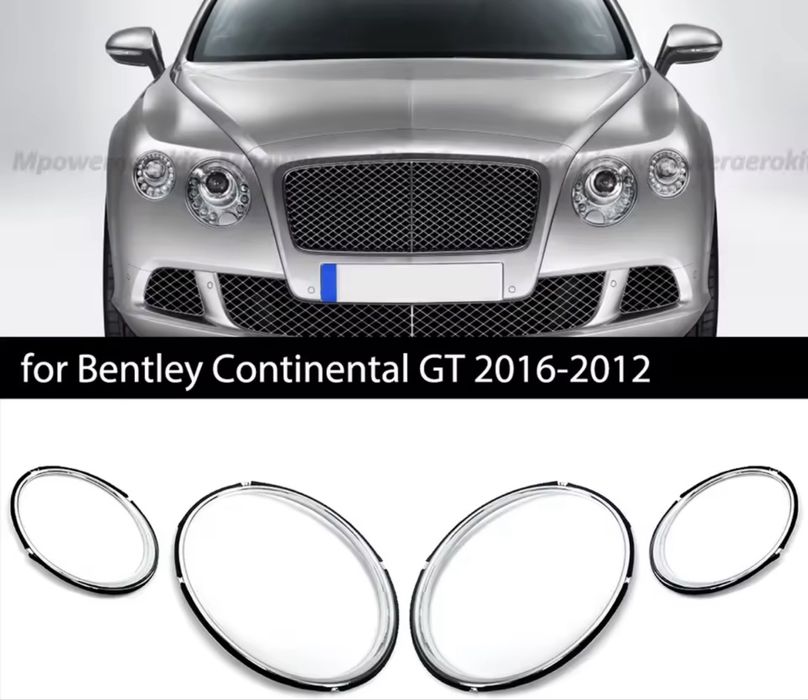 Chromowana oslona reflektorów Bentley Continental GT 2012 - 2016