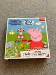 Gra planszowa 2w1 Chińczyk Węże i drabiny Peppa Pig Świnka Peppa