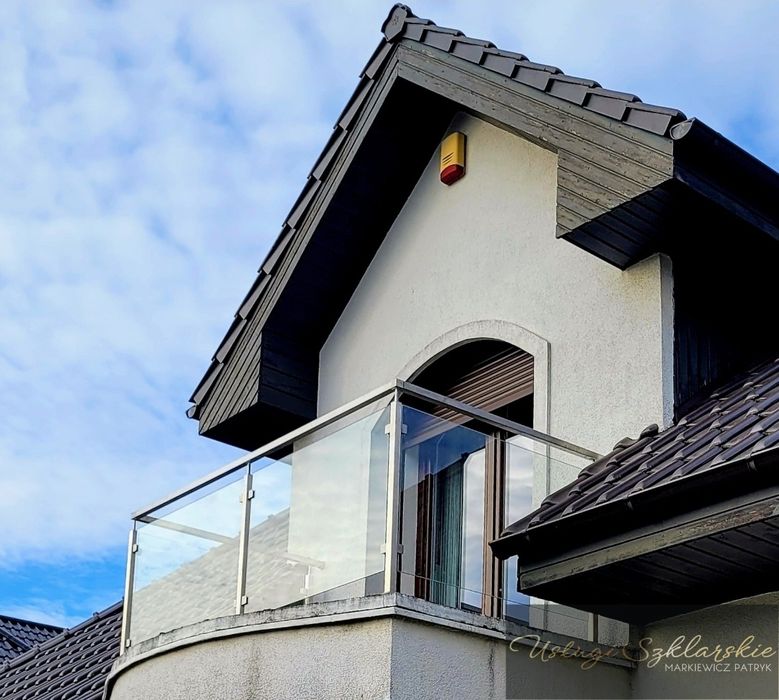 Balustrady na wymiar Stal nierdzewna Balustrada Szklana