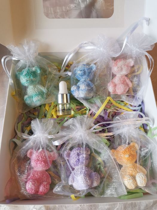 Ursinhos de Gesso Aromático – Decoração Delicada para Gavetas e Casa