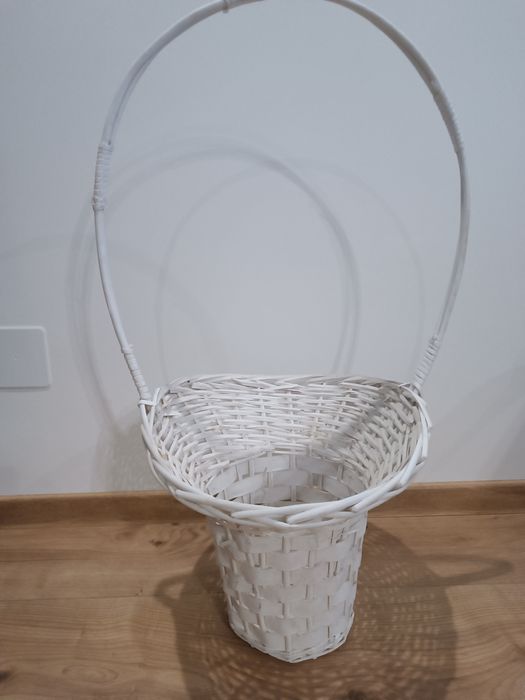 Kosze wiklinowe białe duże