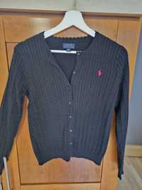 Sweter czarny dziewczęcy Polo Ralph Lauren roz. XL /16 lat
