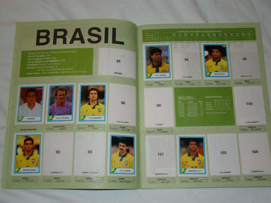 Caderneta Mundial de Futebol USA 94